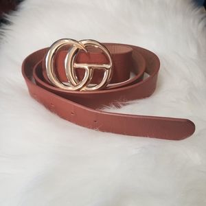 Faux GG Belt - 109 cm